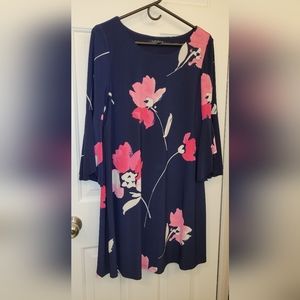 Ralph Lauren Navy Blue Floral Dress